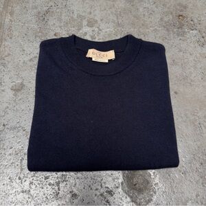Gucci Women’s Medium Wool Navy Crewneck Sweater